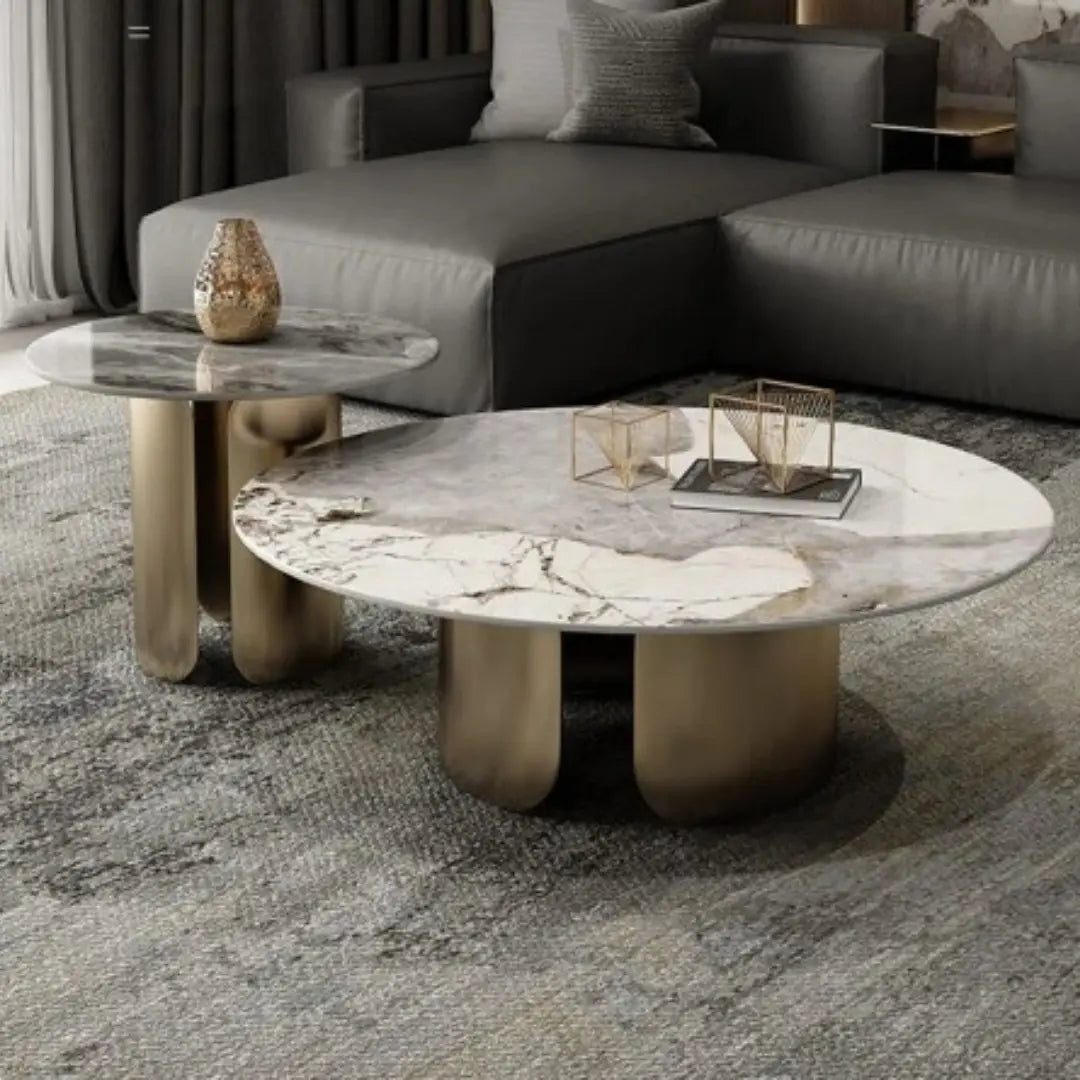 Elegant Stainless Steel Center Table