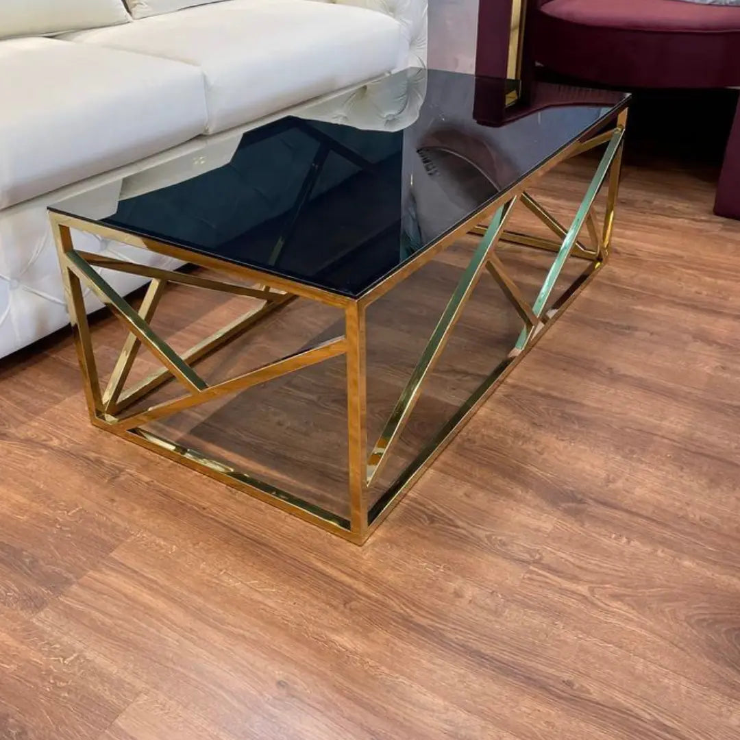 Modern Stainless Steel Center Table for Living Room