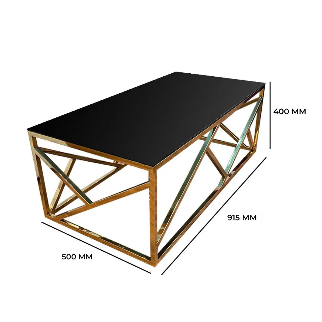 Modern Stainless Steel Center Table for Living Room