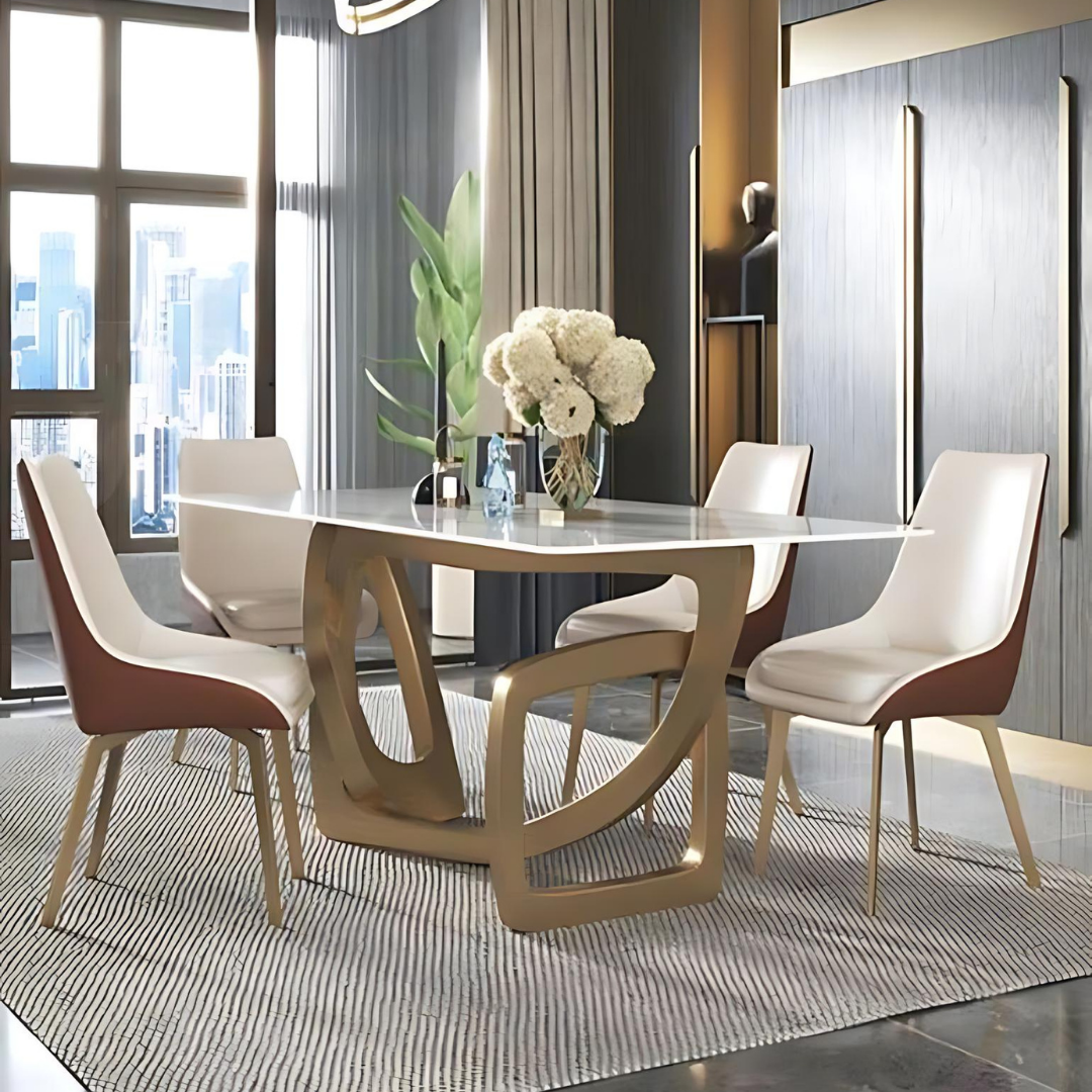 Modern Stainless Steel Dining Tables - IZ-DT-003