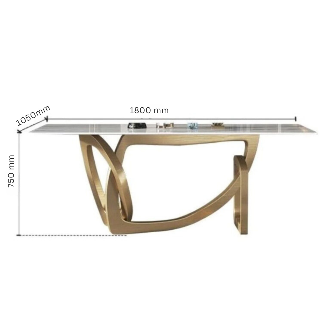 Modern Stainless Steel Dining Tables - IZ-DT-003