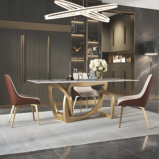 Modern Stainless Steel Dining Tables - IZ-DT-003