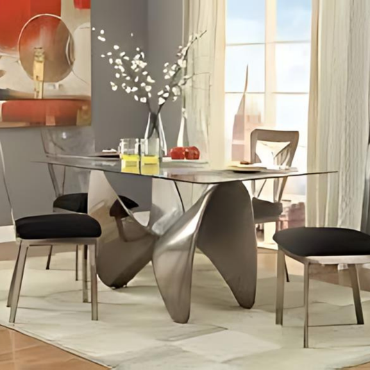 Stainless steel dining table - IZ-DT-014