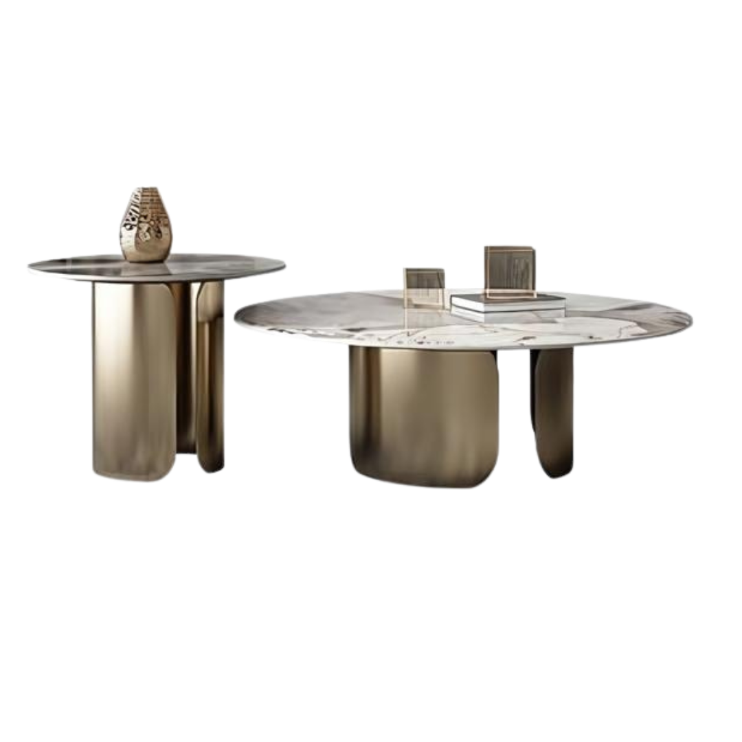 Elegant Stainless Steel Center Table