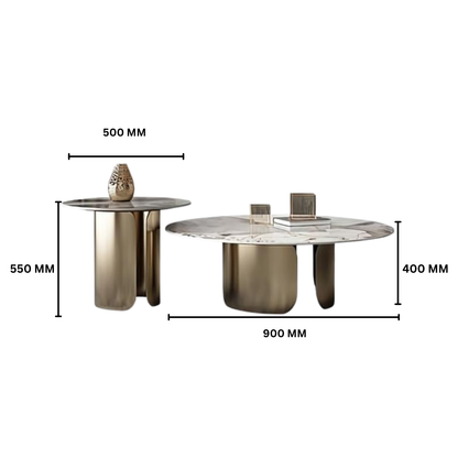 Elegant Stainless Steel Center Table