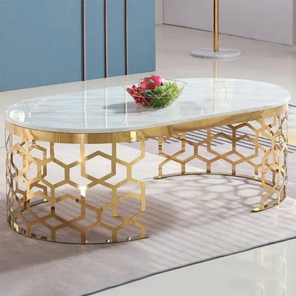 Elegant Stainless Steel Center Table