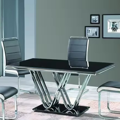 Stainless steel dining table - IZ-DT-004