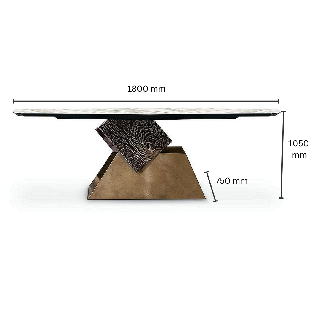 Stainless steel dining table - IZ-DT-010