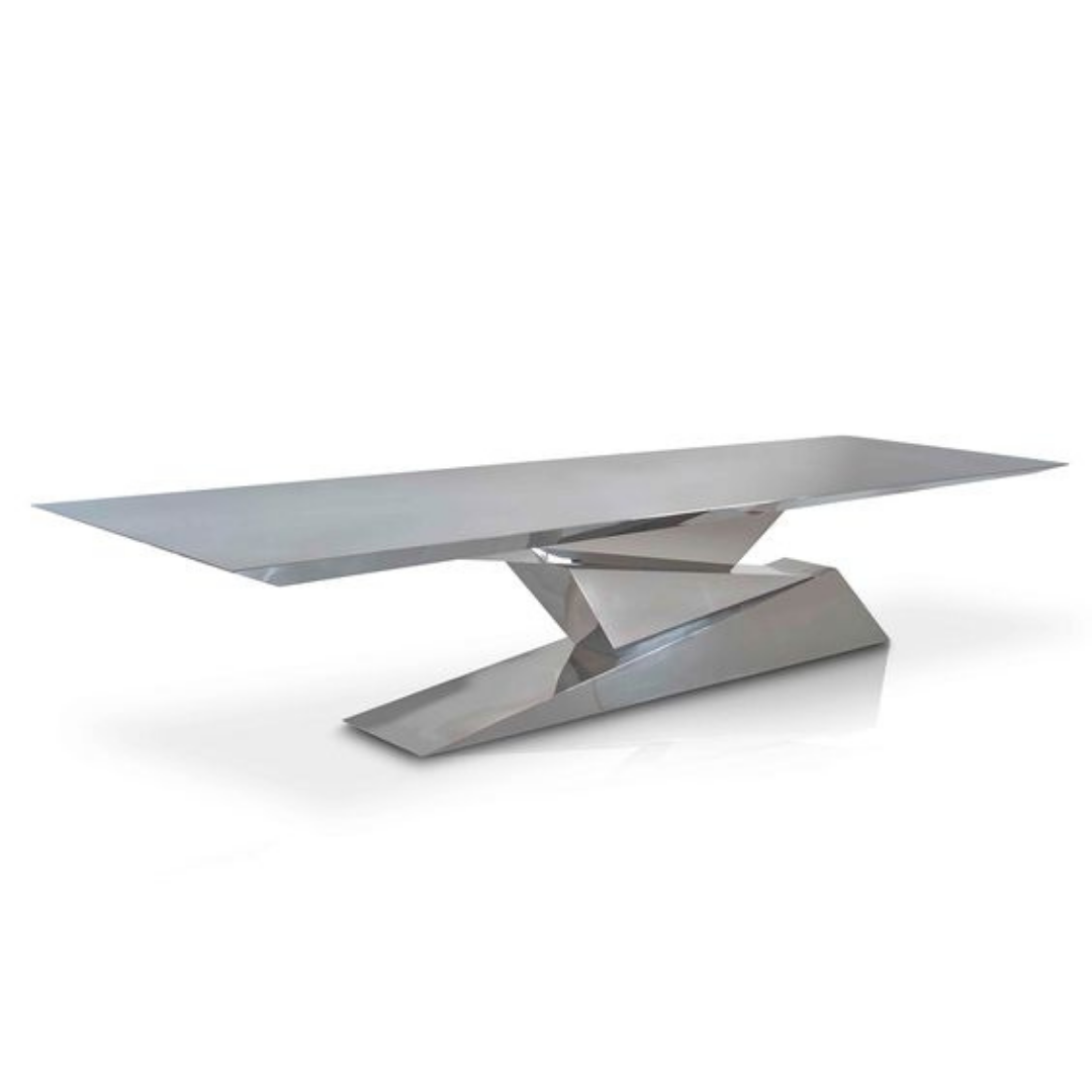 Stainless steel dining table - IZ-DT-012