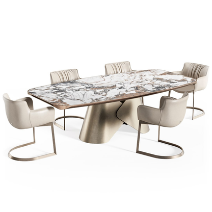 Stainless steel dining table - IZ-DT-015