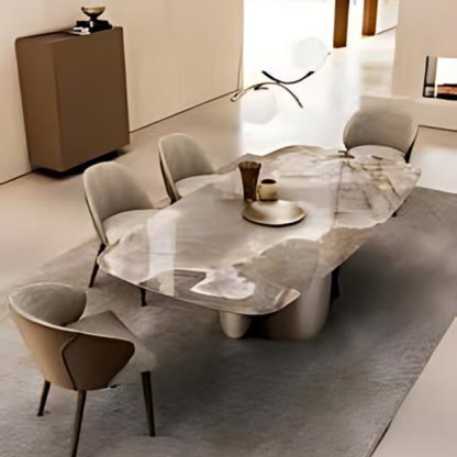 Stainless steel dining table - IZ-DT-015