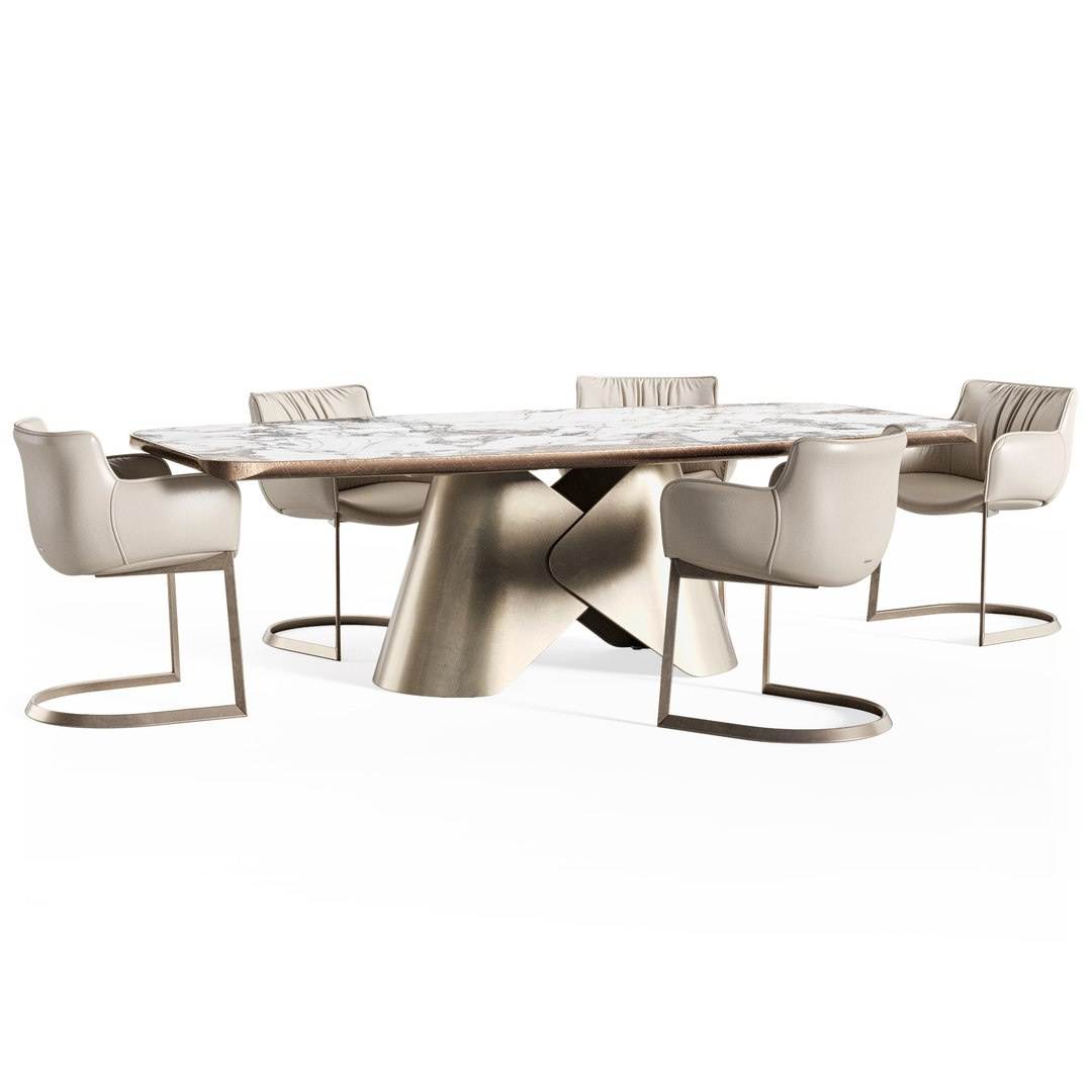 Stainless steel dining table - IZ-DT-015